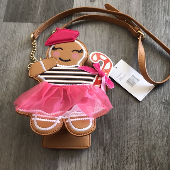 Betsey Johnson Kitsch XOCANCAN French Gingerbread Girl Crossbody Bag OS NWT - Picture 3 of 16